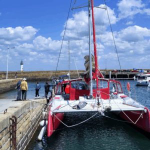 Bag Hatoup traversée voile catamaran Lorient Groix